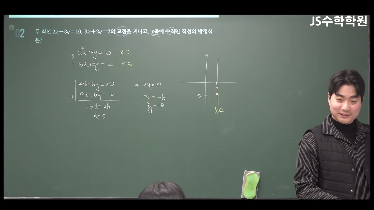 2/12(목) 중등 수학 중2-1 일차함수와 일차방정식 1교시 (정태인, 김민찬)