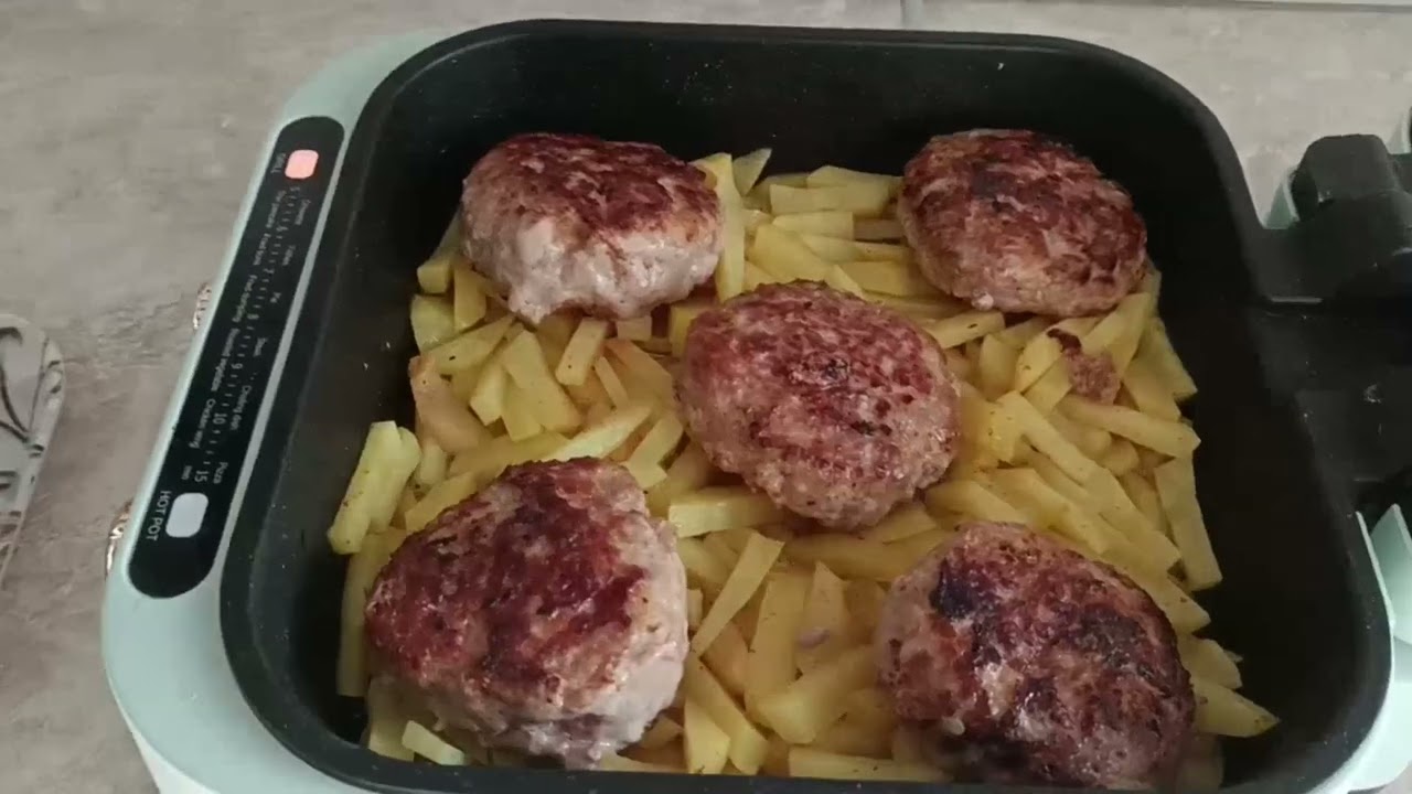 БЛЮДА НА ДОМАШНЕЙ КУЛИНАРНОЙ СТАНЦИИ *7в1* : КОТЛЕТЫ С КАРТОШКОЙ