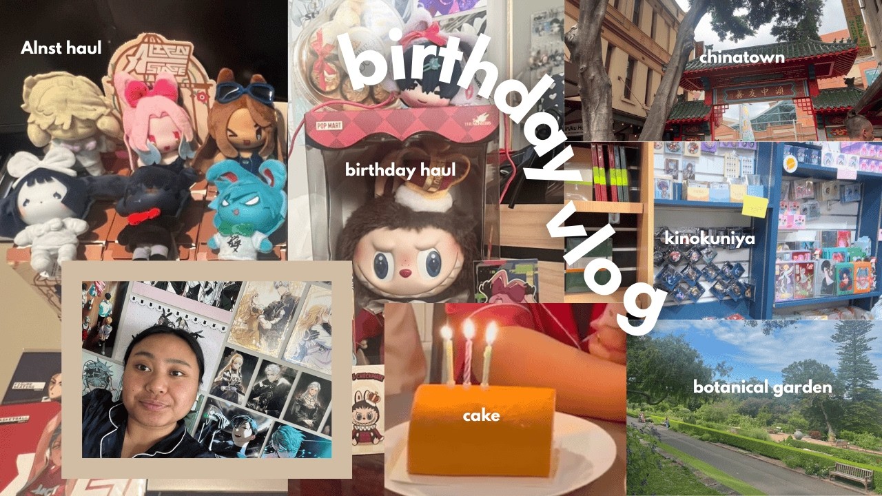 birthday vlog ˚ ⟡ ˖ ࣪࣪  alien stage haul, city, expensive japanese bbq, shopping, birthday haul