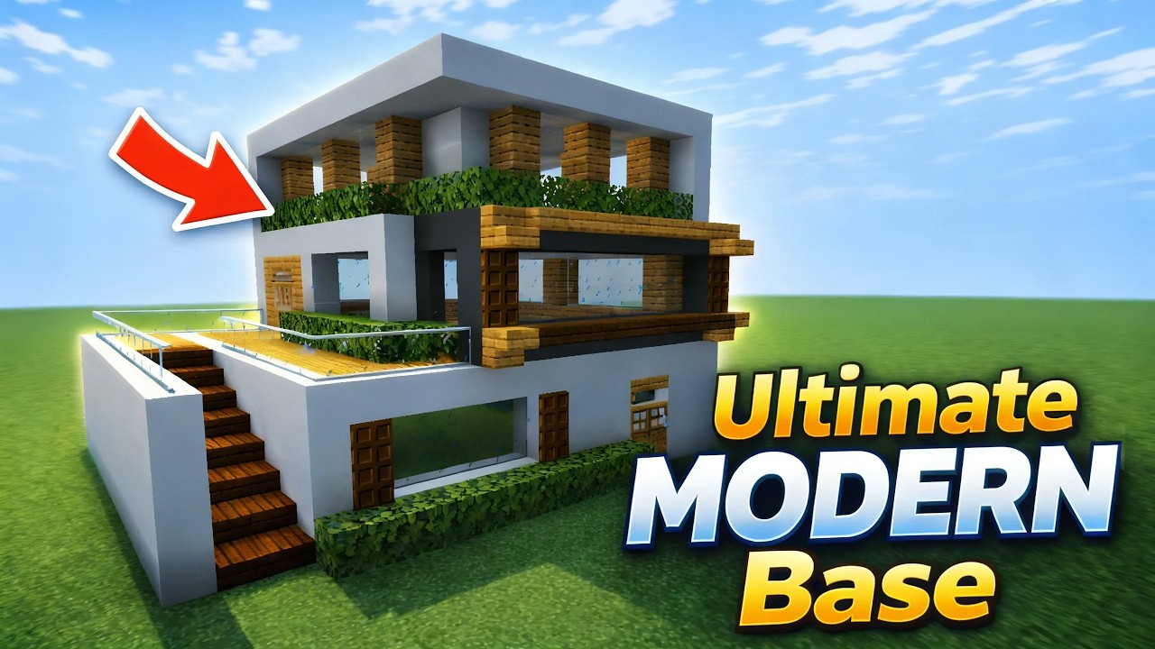 “Simple & Beautiful Modern House Minecraft”