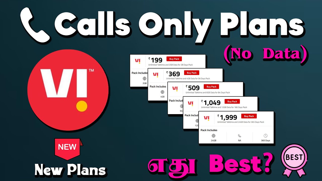 Vi Calling Recharge Plan 2024 | Vi Only Calling Plans Tamil | Vi Unlimited Calling Plan Tamil