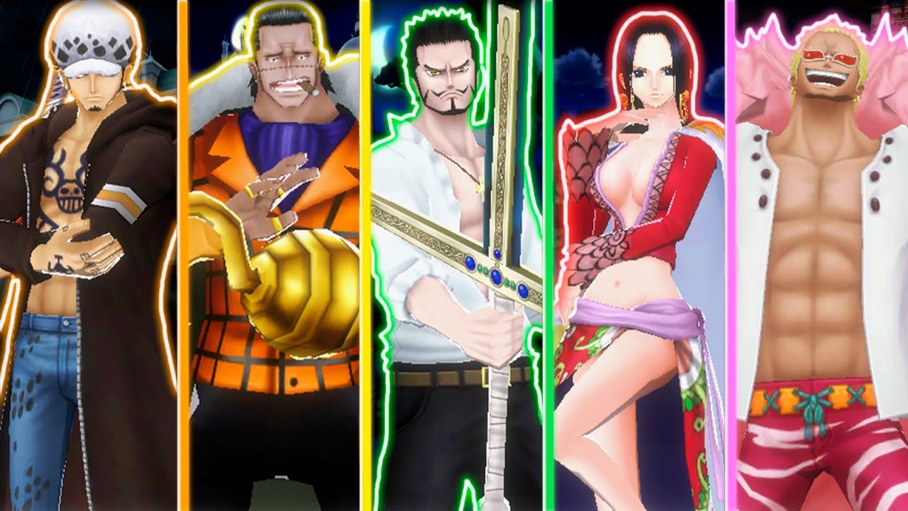 EU JOGUEI COM TODOS OS SHICHIBUKAIS DO MELHOR JOGO DE ONE PIECE PARA CELULAR! QUAL É O MAIS FORTE?