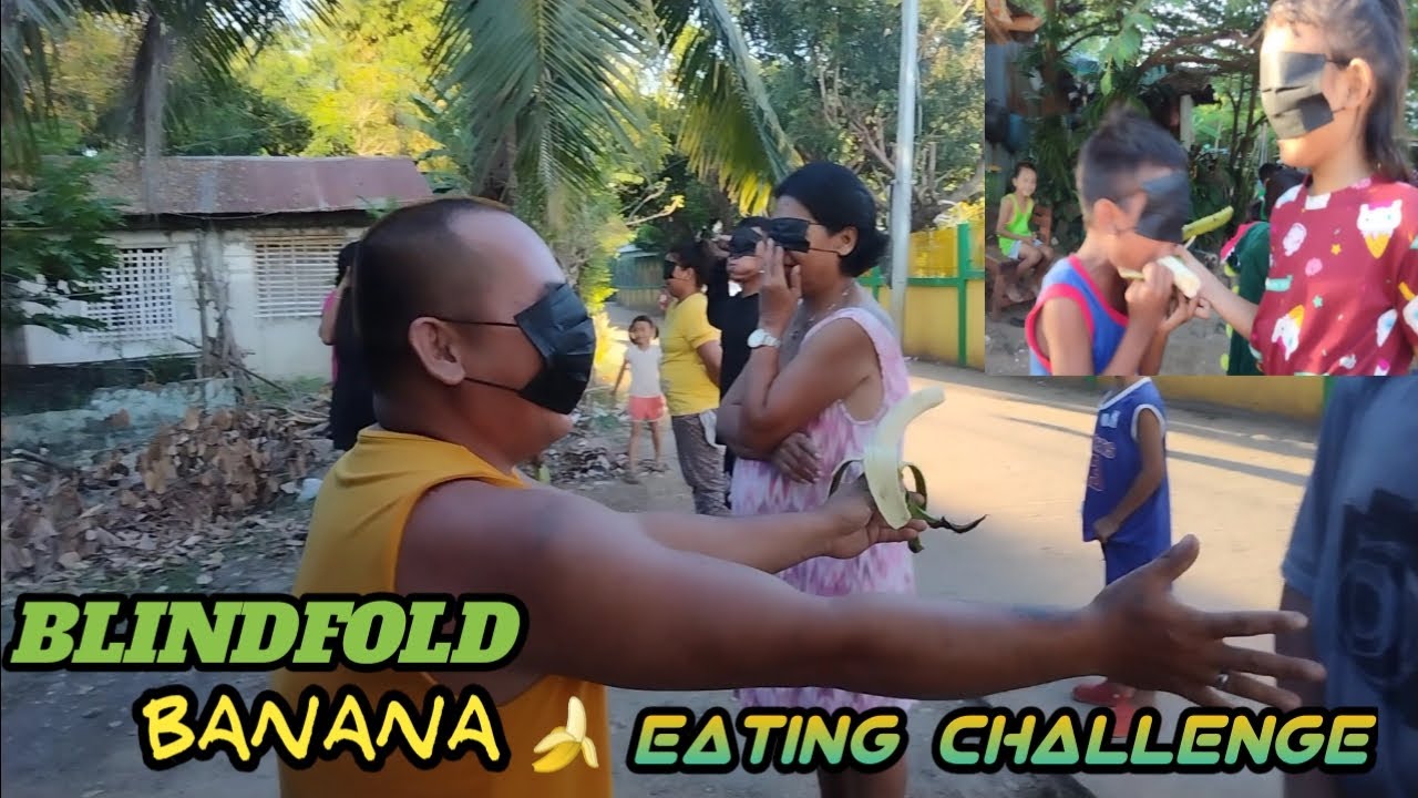 BLINDFOLD BANANA 🍌 EATING CHALLENGE | Kasipater Vlog Tv