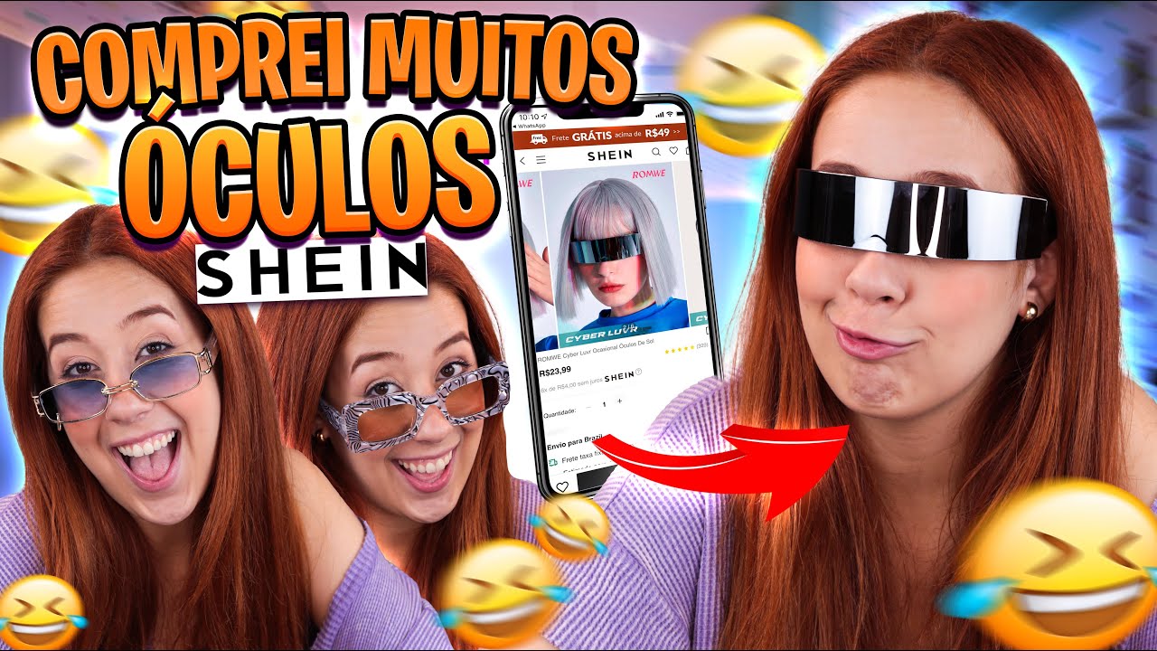 COMPREI OS MELHORES ÓCULOS DA SHEIN | *comprei tudo! *😂🥵