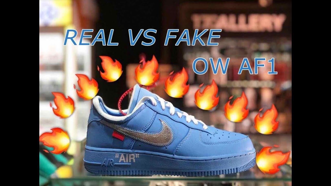 Real VS Fake Off White Air Force 1 MCA