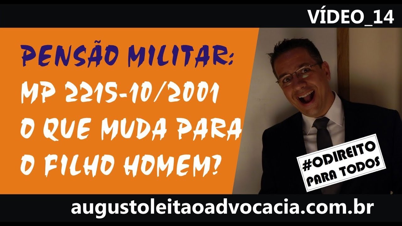 MP 2215-10/2001 &ndash; O QUE MUDA NA PENS&Atilde;O DO FILHO HOMEM? Canal: O DIREITO PARA TODOS