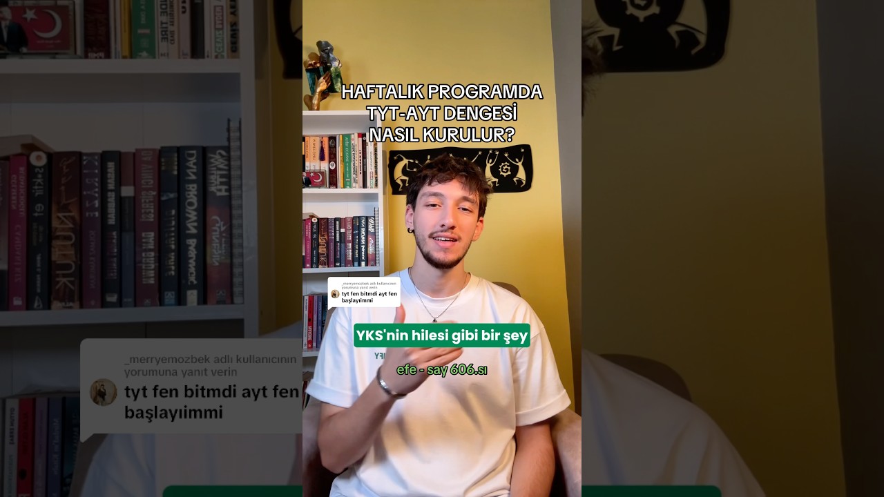 TYT-AYT DENGESİNİ NASIL KURDUM? #yks #yks2026