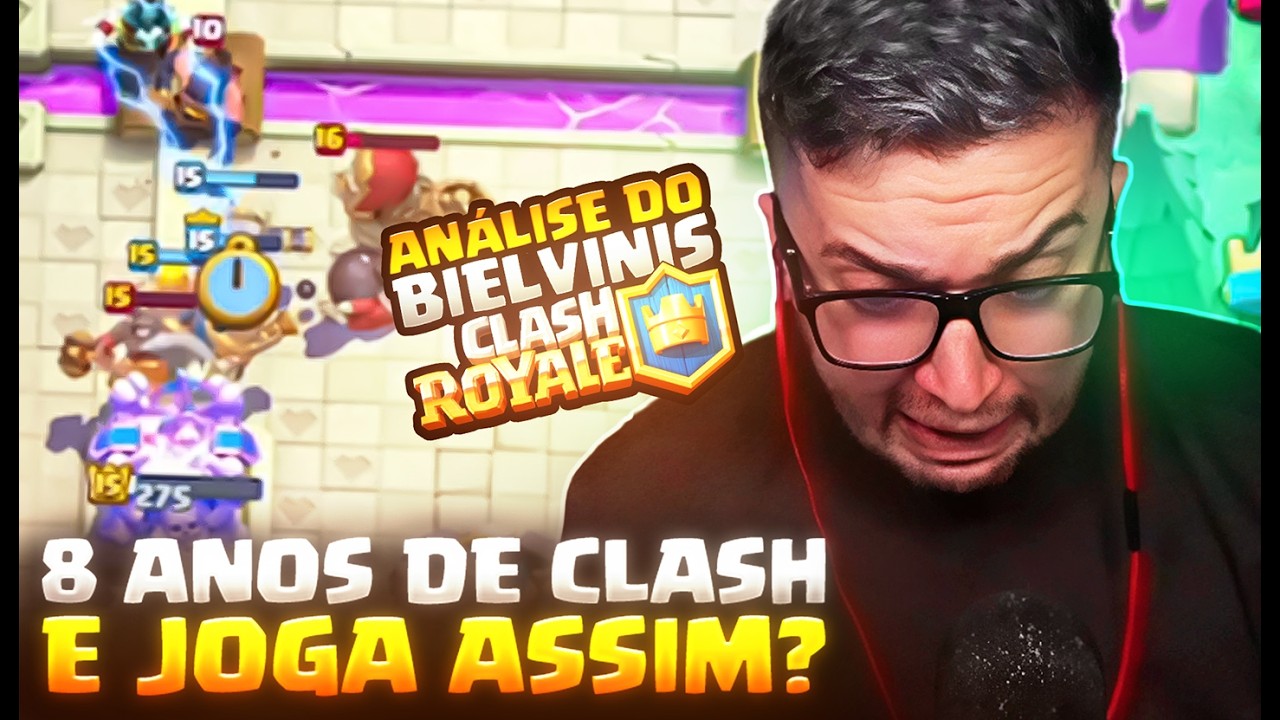 ELE JOGA HÁ 8 ANOS DE GIGANTE REAL E TEM SÓ 10000 TROFÉUS no CLASH ROYALE!