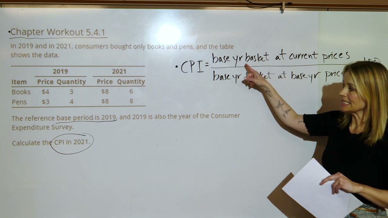 Ch 5 #1 Calculate CPI, given prices and quantities