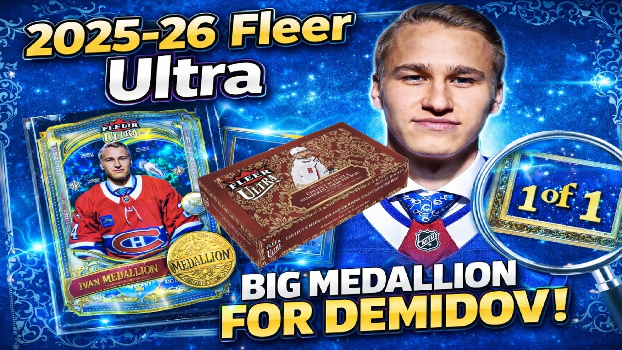 A Big Medallion for Demidov 2025-26 Fleer Ultra plus a 1 of 1! #hockeycards