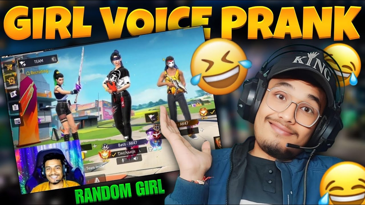 GIRL VOICE PRANK FREE FIRE | लड़की हो गई पागल | DREAMER LIVE