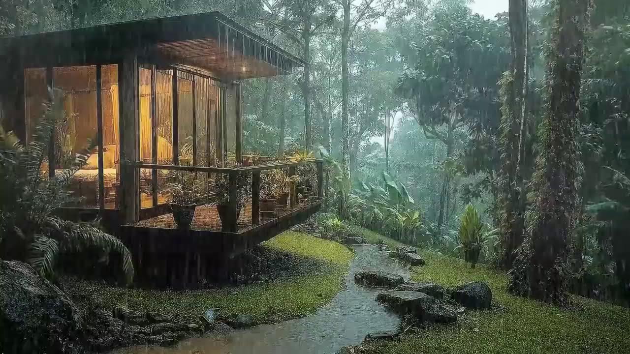 Rain and Thunderstorm Ambience That Helps You Sleep Deeper All Night Long
