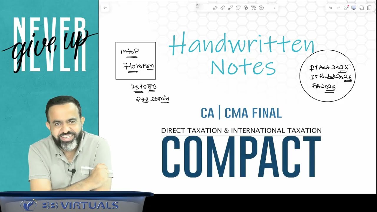 CA CMA FINAL 2027 DT Batch Details | CA Bhanwar Borana