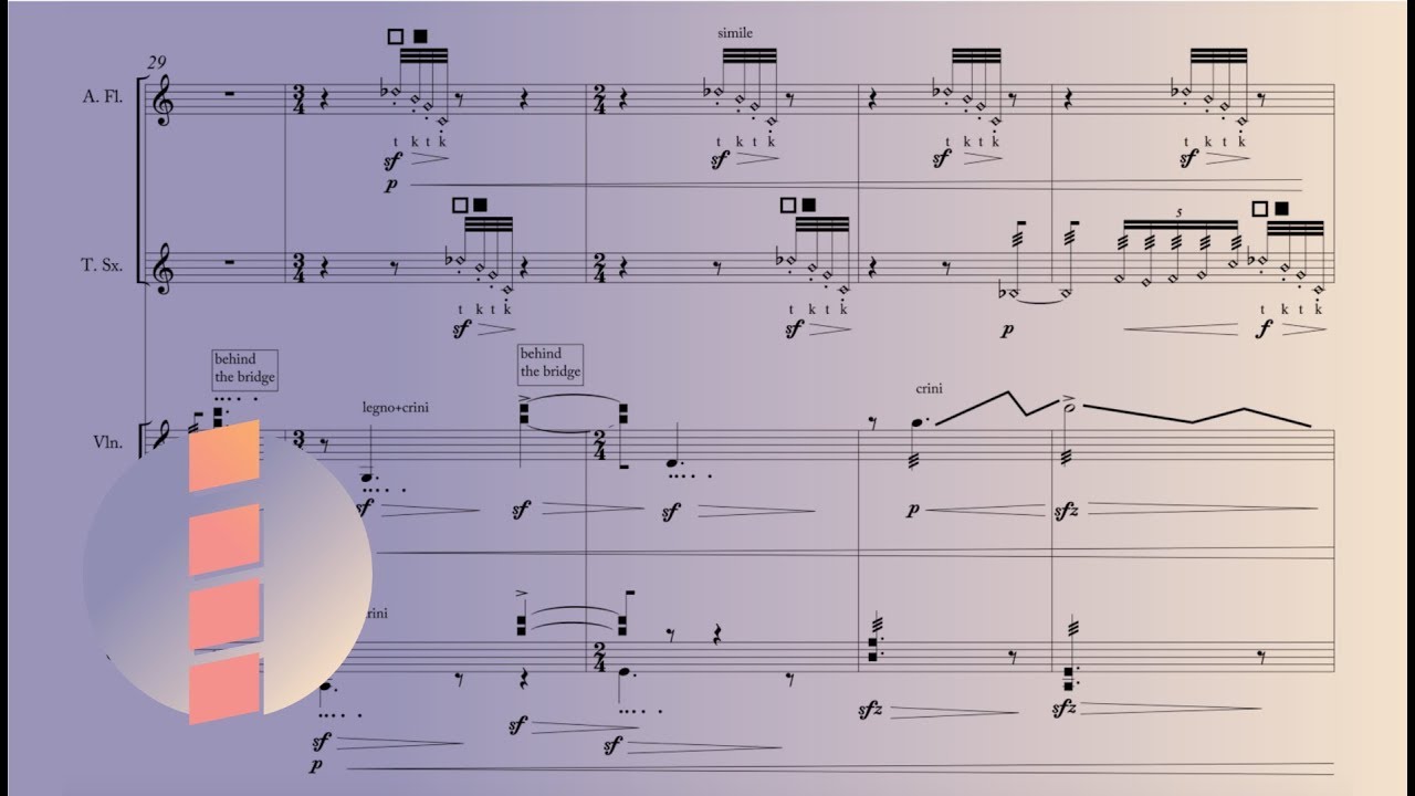 Emanuele Palumbo &mdash; Le visage de mon double [w/ score]