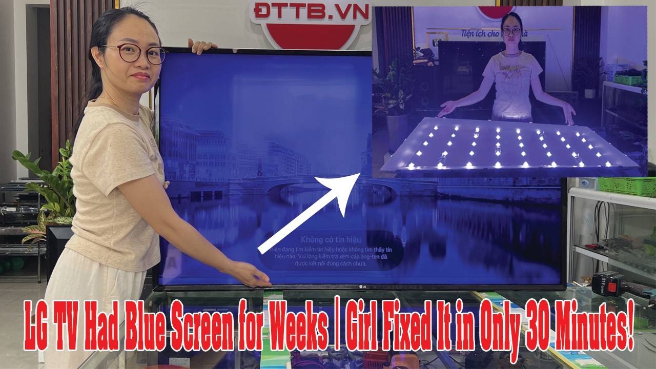 LG TV Blue Screen Repair? Watch This Girl Fix Color Problems Fast!
