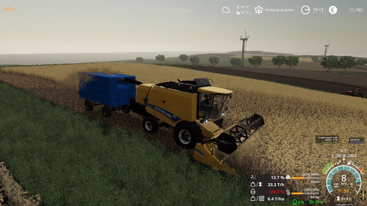 FS 19 PATOZLU TC5.90 BİÇERDÖVER MODU NEW HOLLAND 65-56 İLE