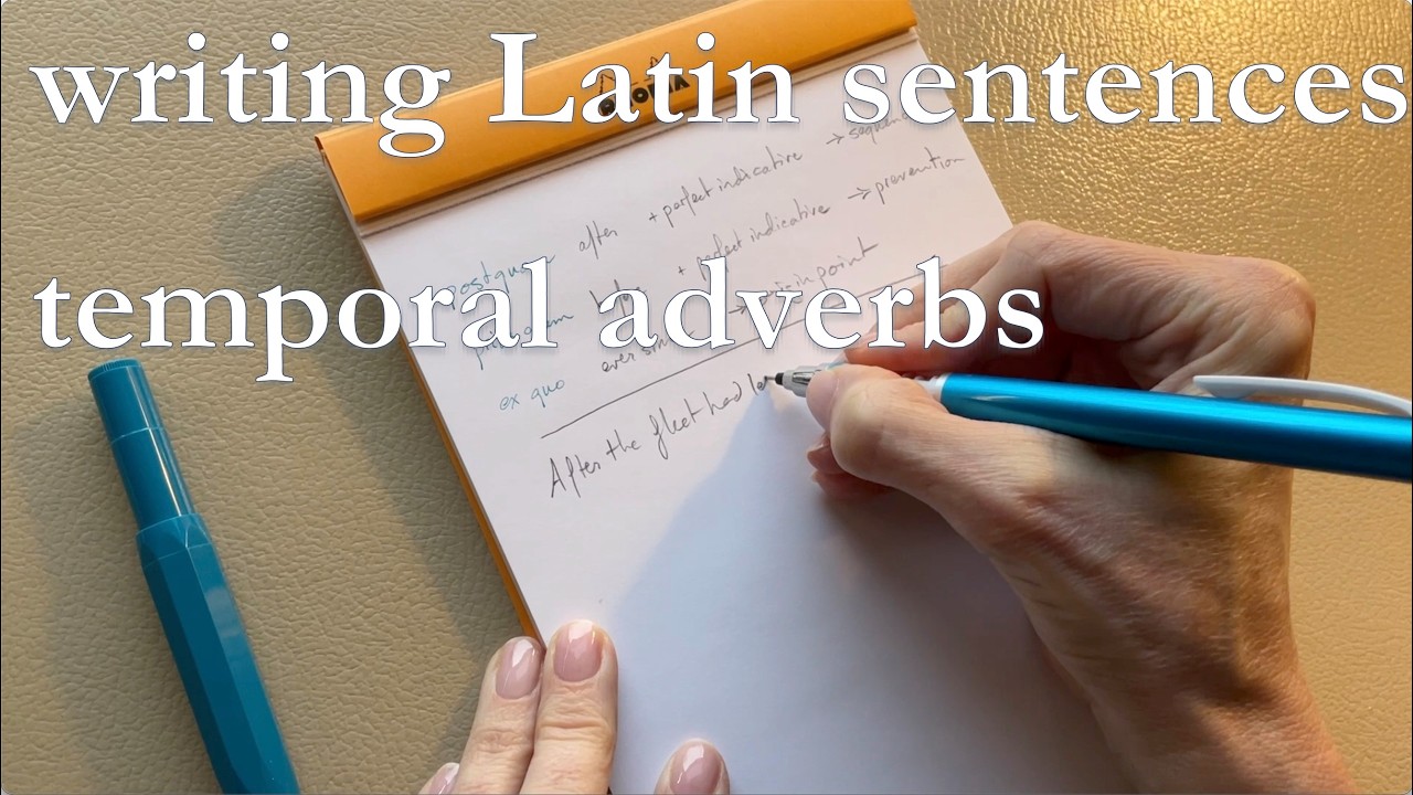 Latin - temporal adverb sentences🏛️[ASMR] paper, pen, & grammar