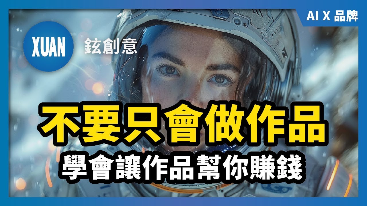 【XUAN 鉉創意】AI 創作、品牌整合、自媒體變現全都教給你，從興趣到現金流：BASE 創意變現系統公開 🔥