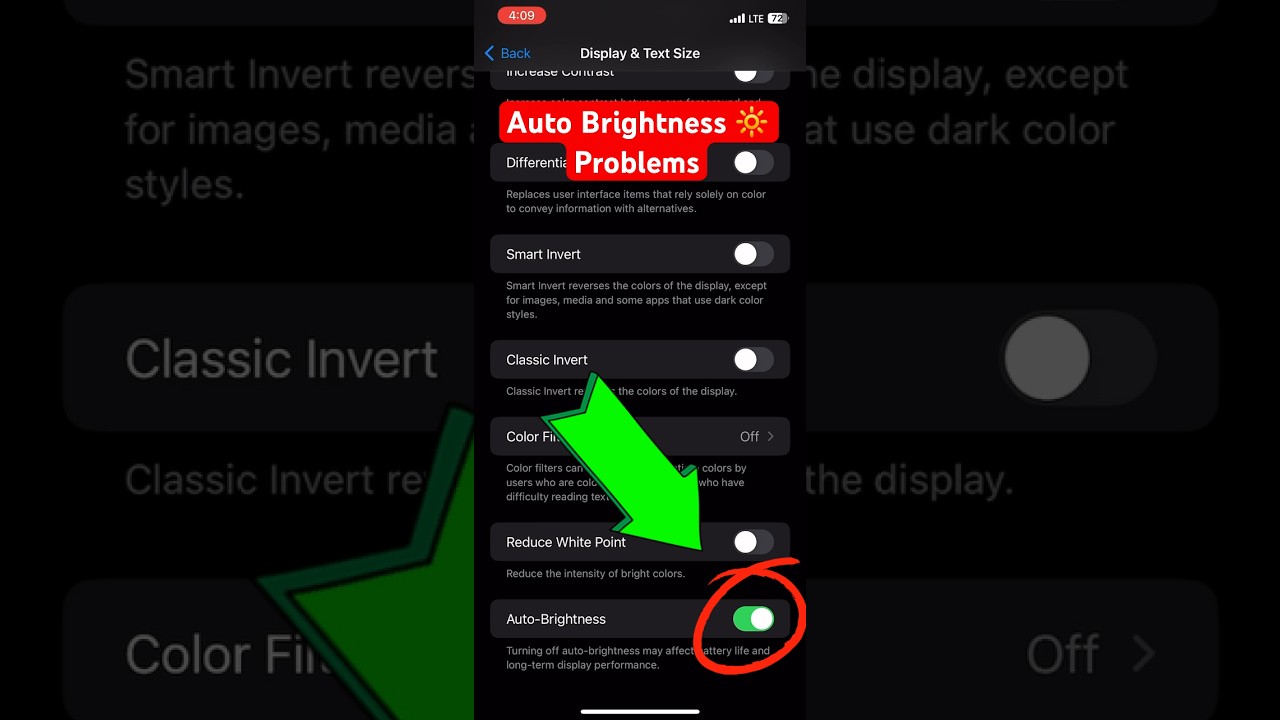 Auto Brightness Problem in IPhone Devices iso Brightness Problem  Pubg Auto Brightness Problems 🔆