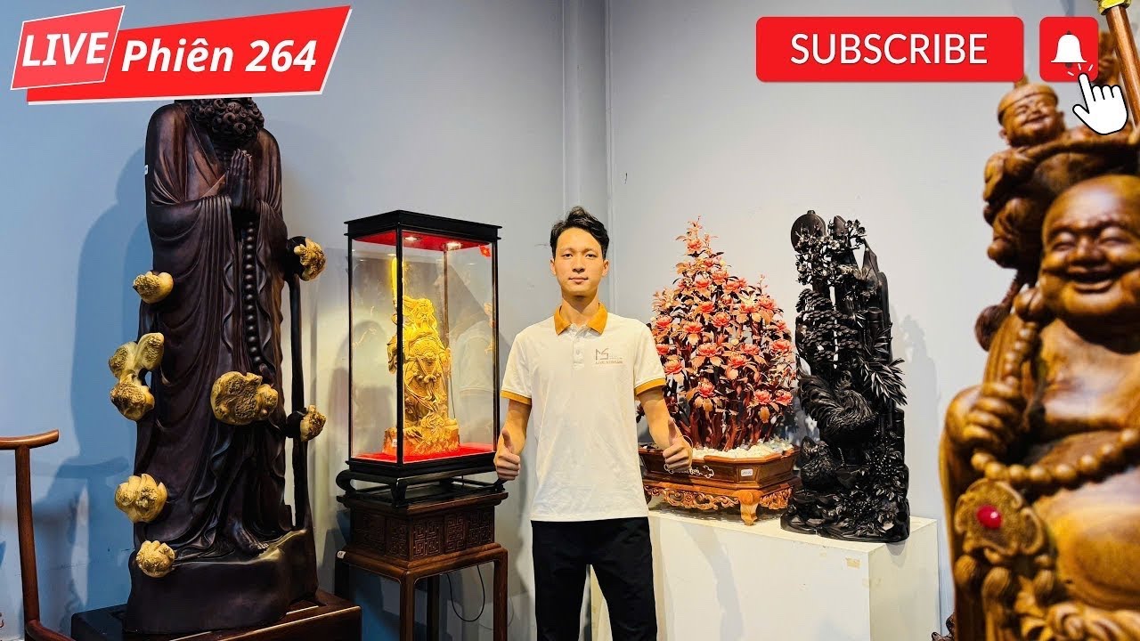 Đấu giá tượng gỗ phong thuỷ | Đồ Gỗ Mạnh Sơn | 0865.355.966