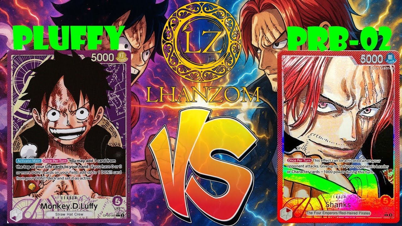 (PRB02) Pluffy vs Shanks | POV & Commentary | One Piece TCG