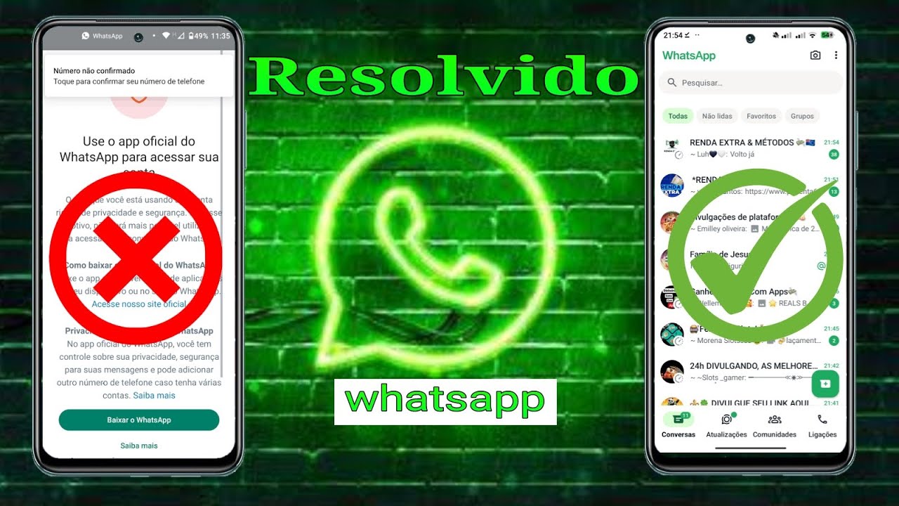 use o app oficial do whatsapp para voltar a usar esta conta veja como resolver #root.
