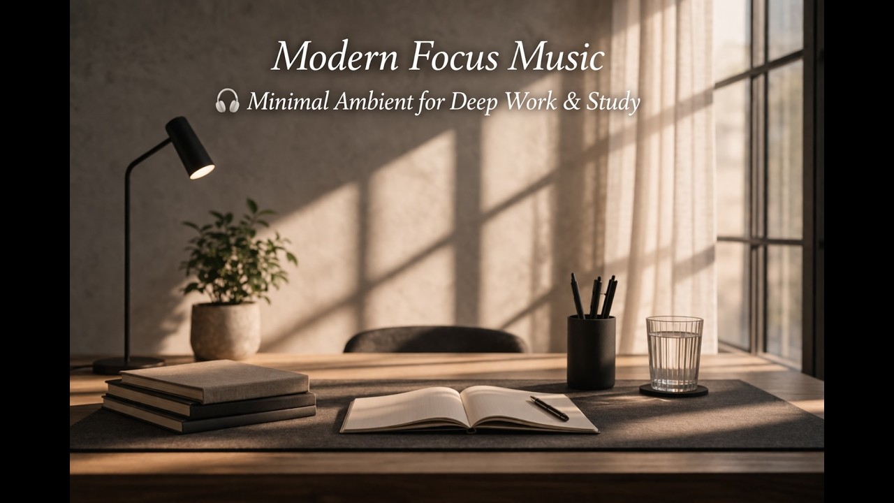 Modern Focus Music 🧠 Minimal Ambient for Deep Work & Study