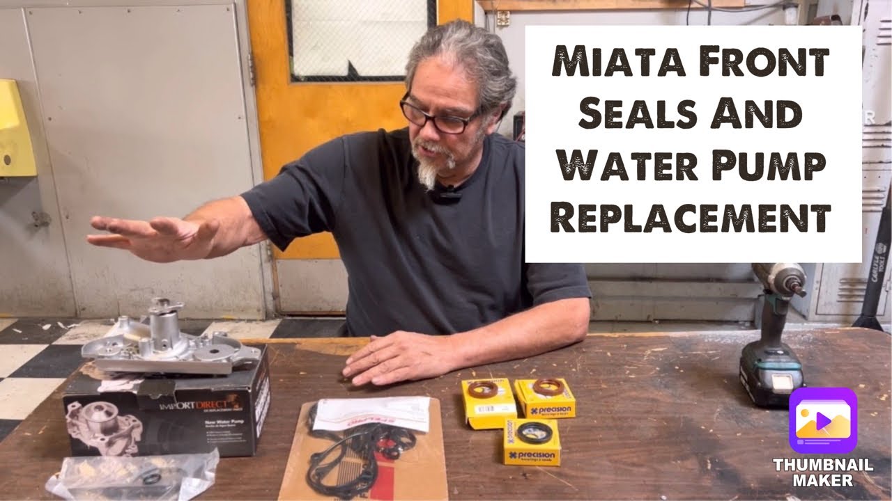 Miata Leaking Water Pump And Front Seals.
