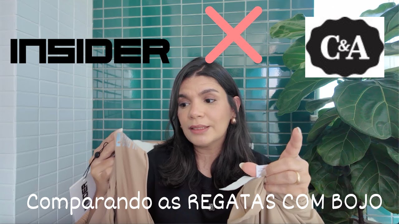 Comparando o PERFECT TOP da INSIDER com a REGATA COM BOJO da C&A