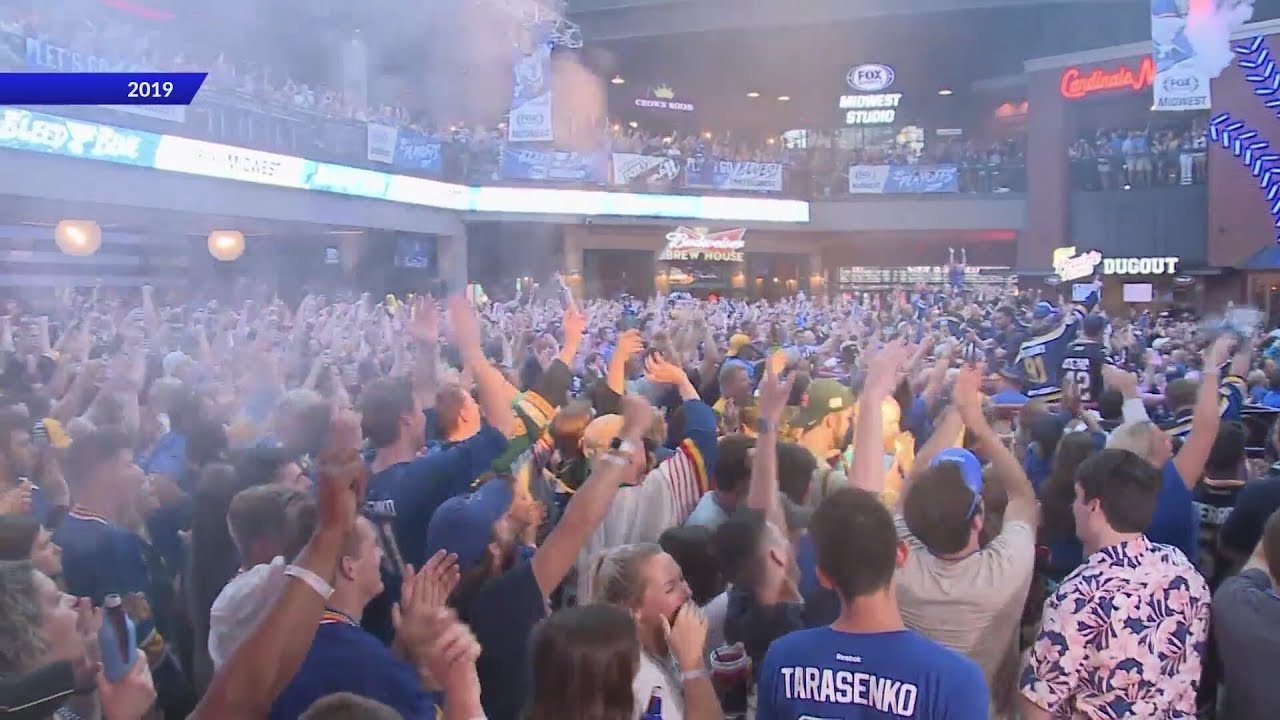 We’re in! STL Blues fans celebrate roller coaster ride to playoffs