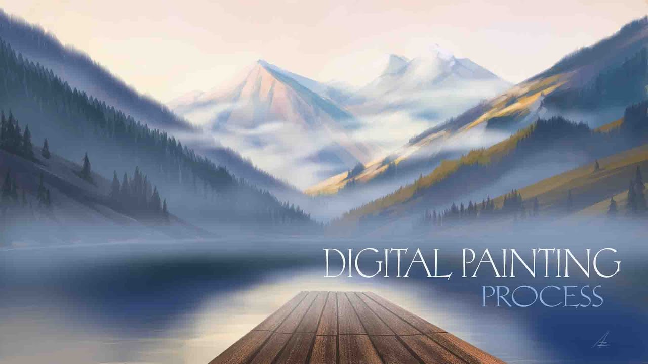 Painting the Music|20 minute painting process|Көл сай
