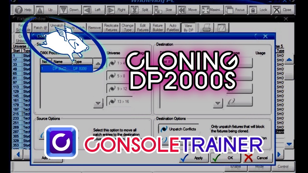 Cloning DMX Processors for Wholehog