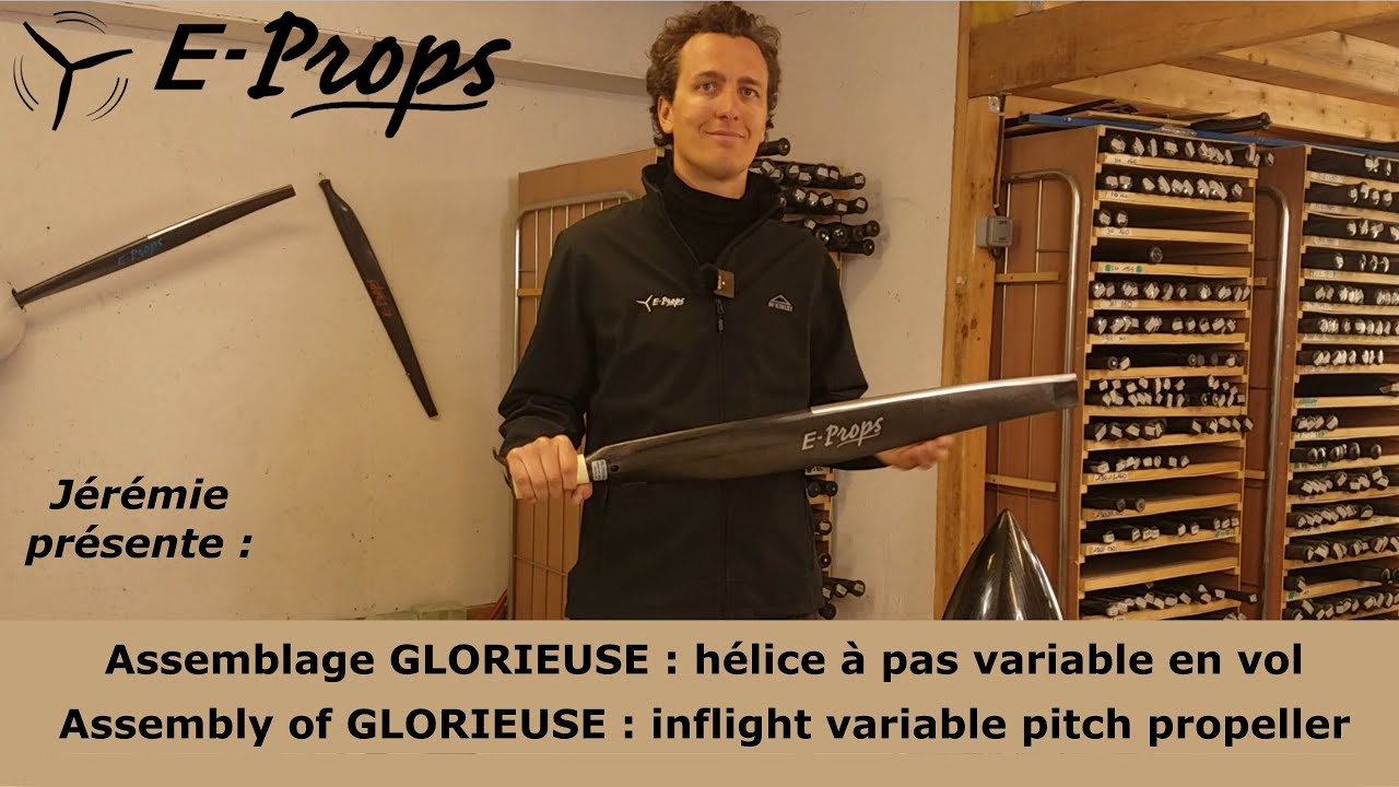 E-PROPS GLORIEUSE : Assemblage hélice pas variable / Assembly of variable pitch propelller