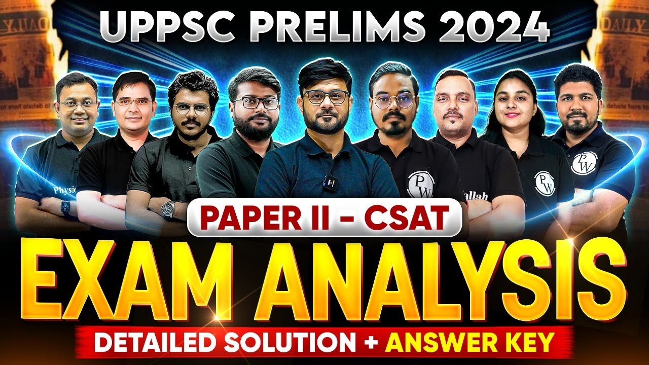 UPPSC CSAT Analysis 2024 🔥| UPPSC GS Paper 2 Analysis | UPPCS CSAT Answer Key | UPPSC Wallah