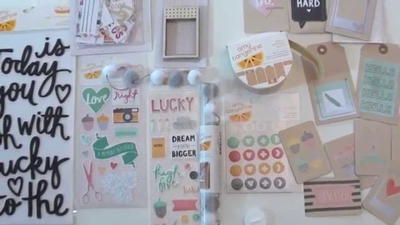 Amy Tangerine Stitched scrapbooking collection