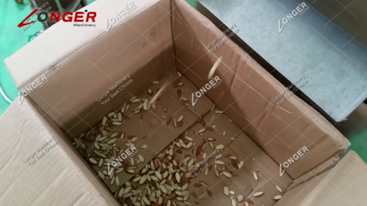 Video of Almond strips cutting machine from Ms Ailsa