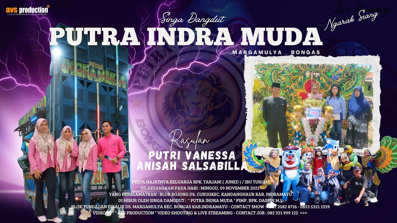 LIVE STREAMING NGARAK || PUTRA INDRA MUDA || IBU TURIAH / BPK TARJANI || LIVE CURUG 09 NOVEMBER 2025