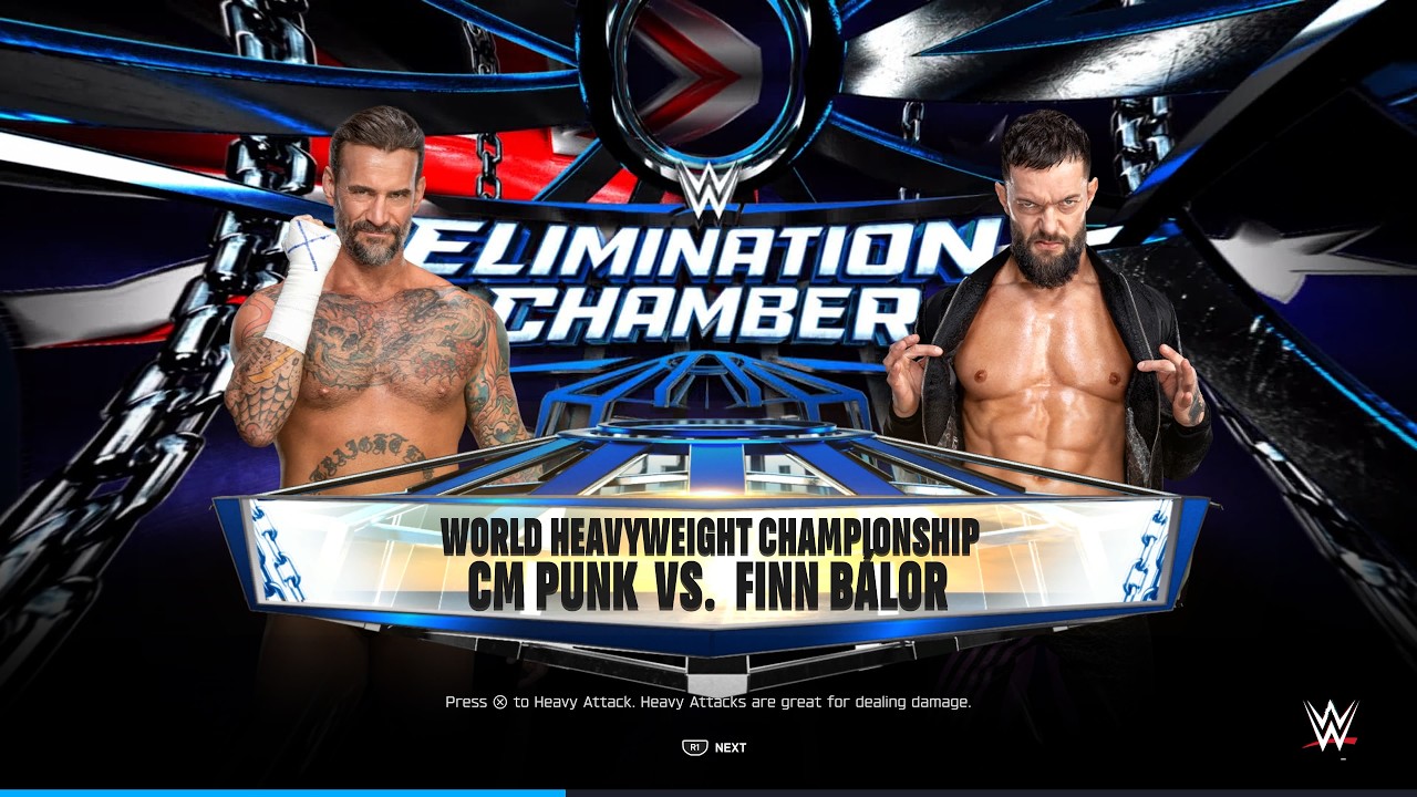 CM Punk vs. Finn Bálor - WWE World Heavyweight Championship Match at Elimination Chamber 2026