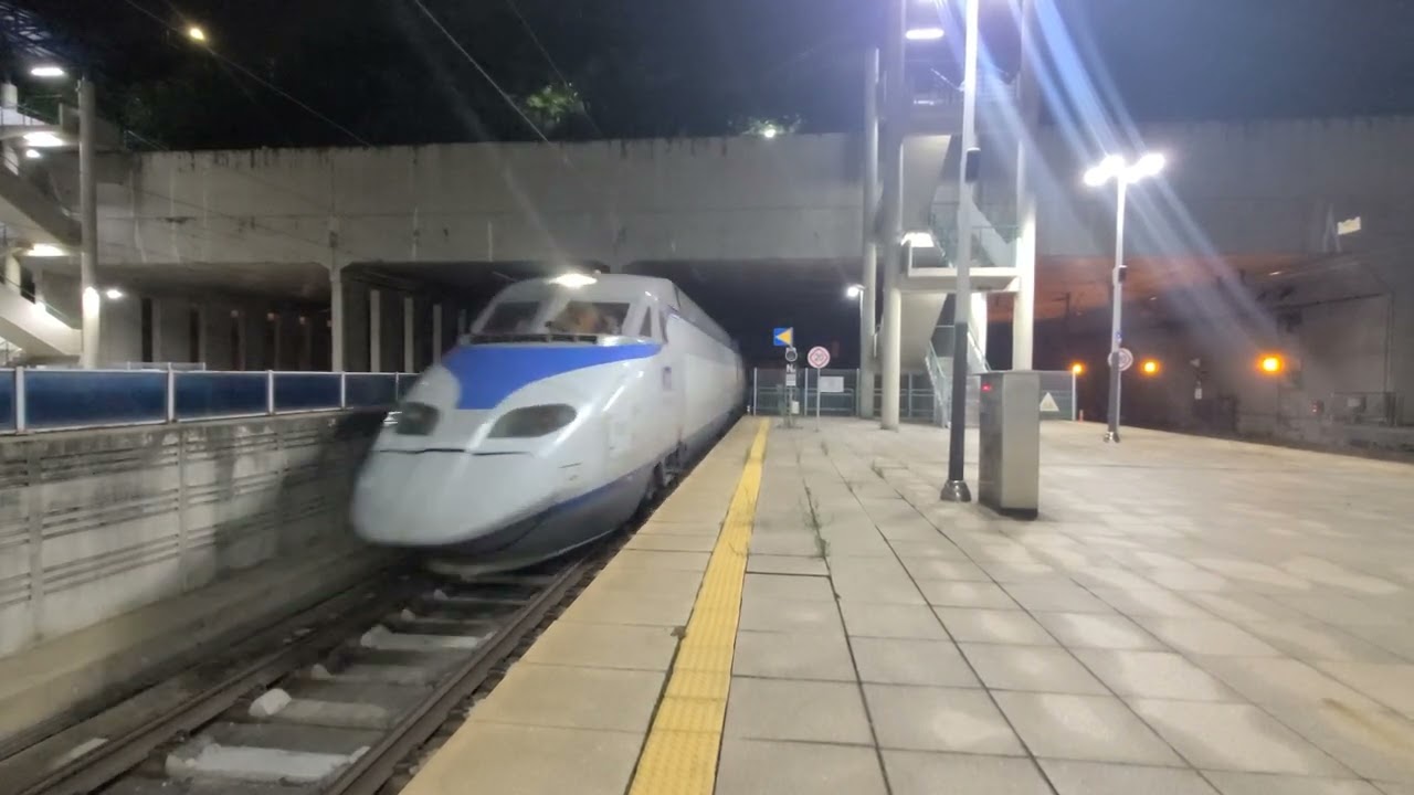 KTX 001호기 서울행 #62 광명역 진입