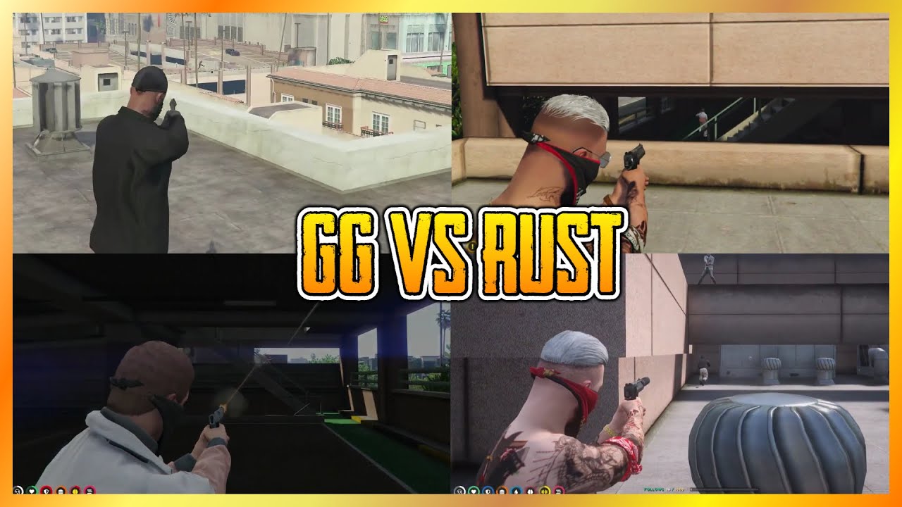 GG vs RUST At Brown Garage (5 v 4) (Multi POVs) | NoPixel GTA RP