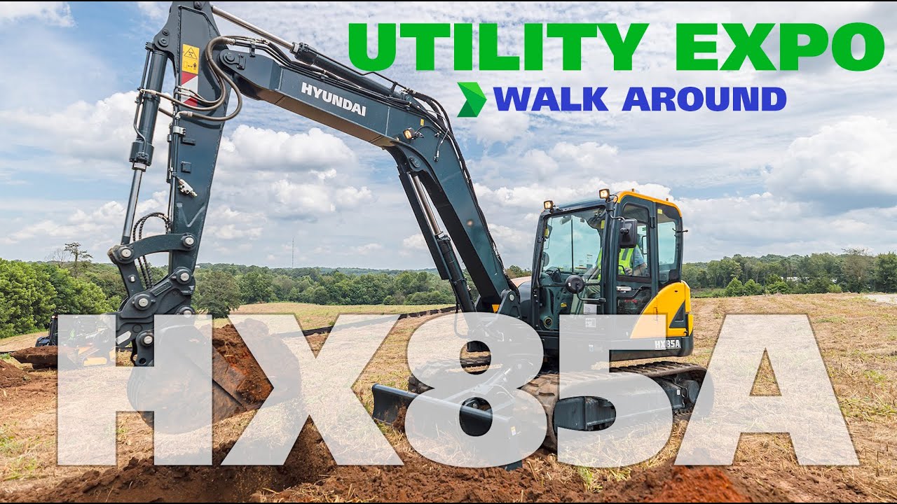 Познакомьтесь с новым компактным экскаватором Hyundai HX85A на выставке Utility Expo 2023