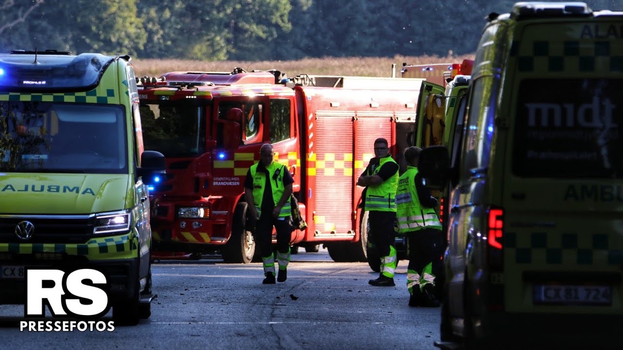 Alvorligt færdselsuheld ved Hovedgård: Én person i kritisk tilstand