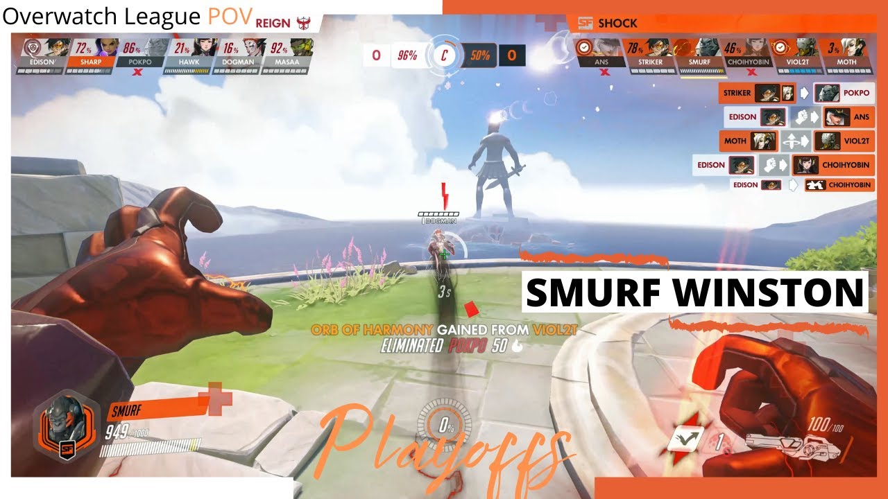 SMURF WINSTON POV Playoffs | San Francisco Shock vs Atlanta Reign | OWL Season 2020
