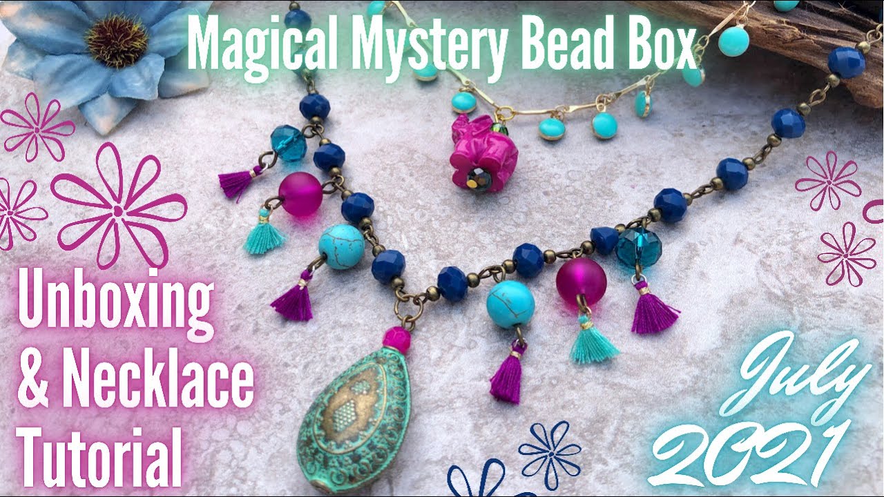 Boho Necklace Set - Magical Mystery Bead Box July - Jesse James Beads