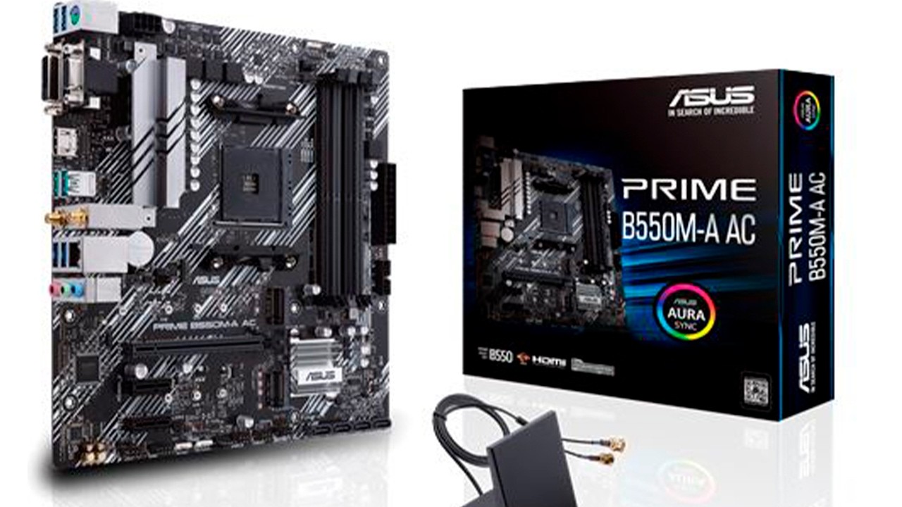 UNBOXING Motherboard ASUS PRIME B550M-A AC en Español! [4K]