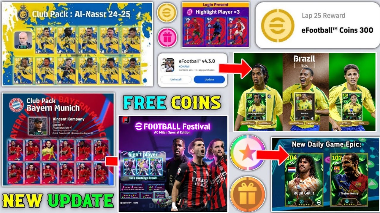 eFootball 2026 New Update! Free Epic 😍 Free Selection Contract , Thursday Potw & Free Coins Campaign