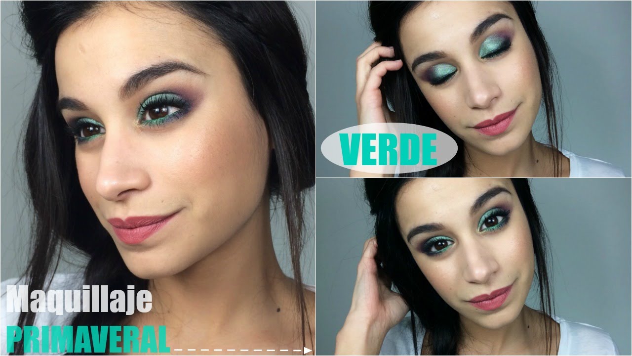 MAQUILLAJE PRIMAVERAL EN VERDE