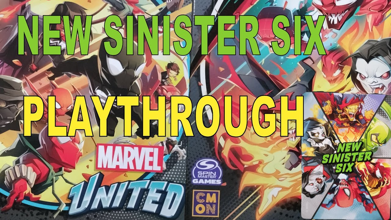 Marvel United: Multiverse Maximum Carnage NEW SINISTER SIX Playthrough