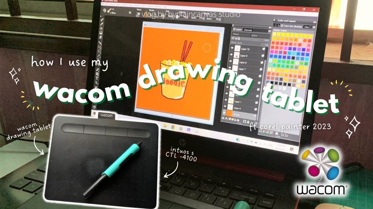 how I use my Wacom drawing tablet | digital art ✍️✨