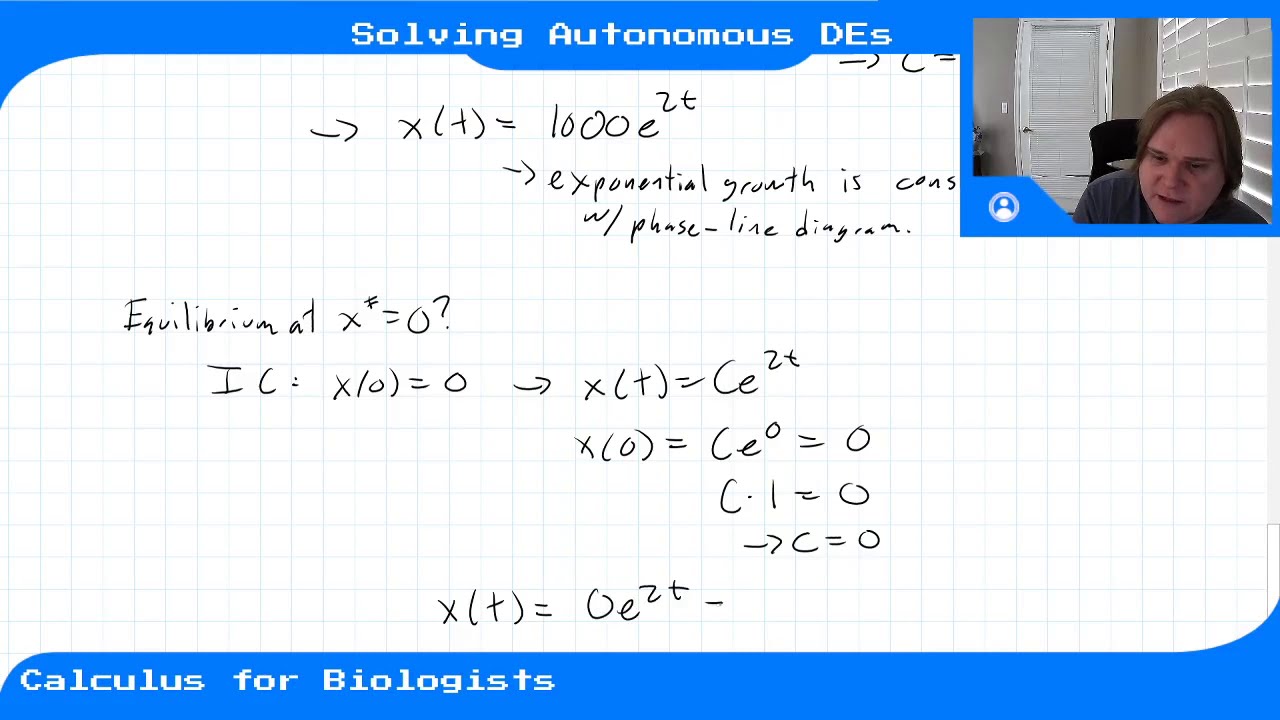 Module 11 - Video 4 - Solving Autonomous Differential Equations